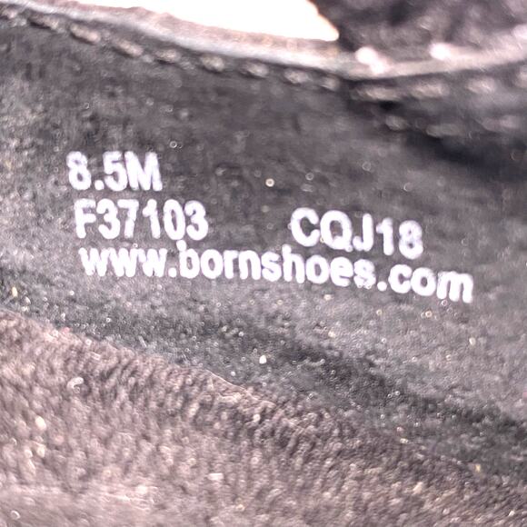 Born Women's Nanna Black Leather Laser Cut Ankle Bootie Size US 8.5 - Picture 11 of 11